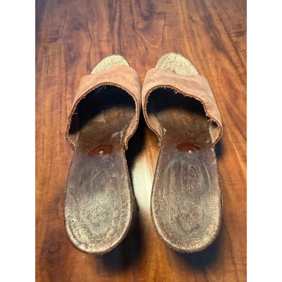 Vintage 1980's Candies Original Sandals High Heels Slides Brown Womens 6 / 37 - Picture 7 of 7